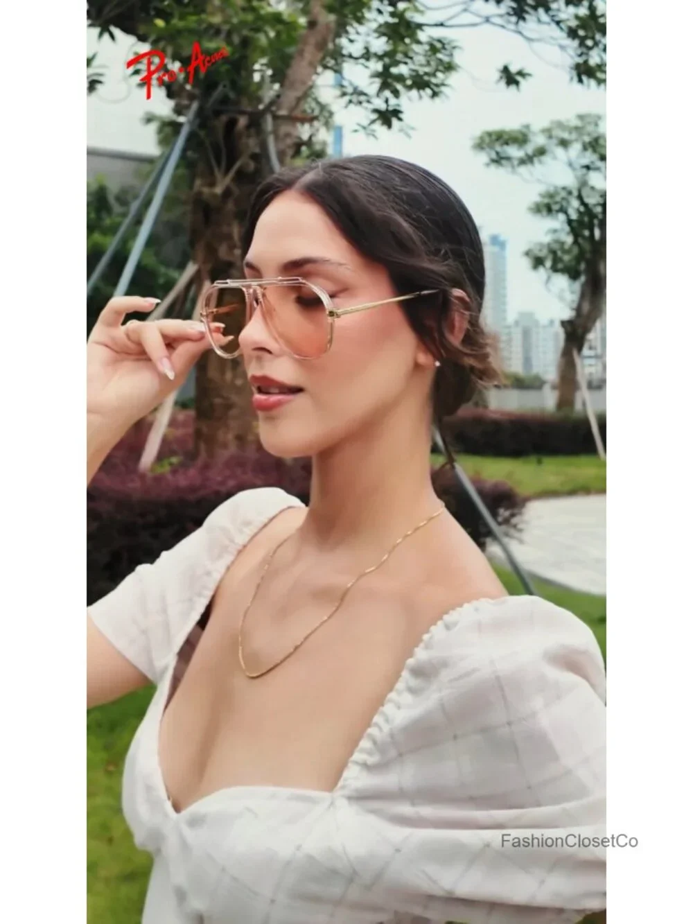 Oversized Aviator Sunglasses 70s Retro Vintage Square Full Frame UV400